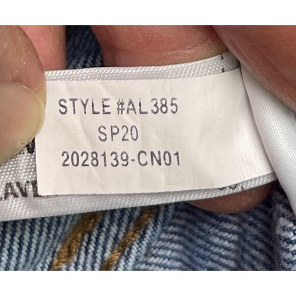 MADEWELL Rigid Denim Straight Mini Skirt, Built-In Waist Tie, Haydel Wash, Sz 31 - Picture 11 of 11